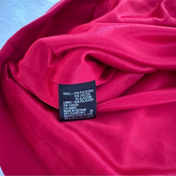 NWT Tahari Fanny dress, Red P2 - Picture 4 of 4